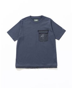 JOSEPH ABBOUD MOUNTAIN 【CREA掲載・テーム ヤルヴィモチーフ・サスティナブル】ビオグレース天竺ｘリップストップTシャツ