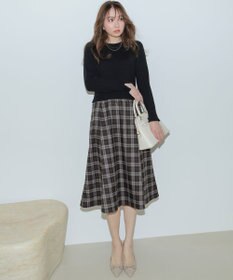 ANY SIS ドッキングニット ワンピース ブラック