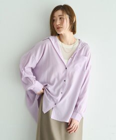 YECCA VECCA バックギャザーロングシャツ