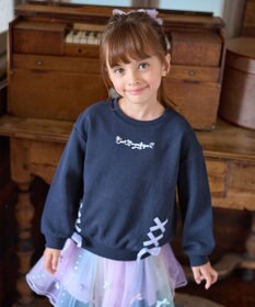 ANY KIDS 裾レースアップトレーナー