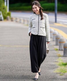 ANY SIS S 【セットアップ対応】セレモニーダブルクロス ワイドパンツ