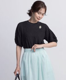 組曲 S レーシージャージーニットライク カットソー