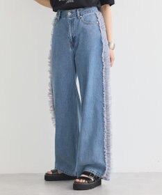 earth music&ecology サイドチュールデニムパンツ