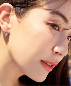 Tiaclasse 【金属アレルギー対応】サークル＋ストーンタイニーピアス