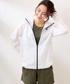 OP／FILA 【FILA】ラッシュガードフルジップ 軽量布帛パーカー