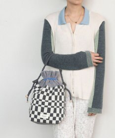 TRICOTE ピクセル巾着ポーチバッグ