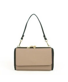 UNBILLION カシュカシュ cachecache / WEB限定カラーコンビウォレットショルダーバッグ