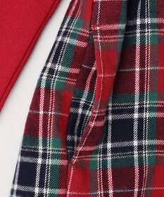 ANY KIDS チェック柄 ドッキング ワンピース