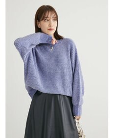 Green Parks ベロアモールニットプルオーバー