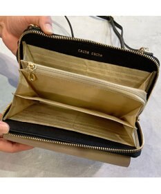 UNBILLION カシュカシュ cachecache / WEB限定カラーコンビウォレットショルダーバッグ