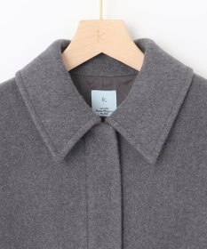 組曲 L ショートビーバー ステンカラー コート