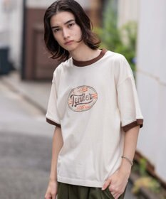WEGO 【ユニセックス着用ITEM/MLサイズ展開】コンパクトフィットグラフィックリンガーT（SS）