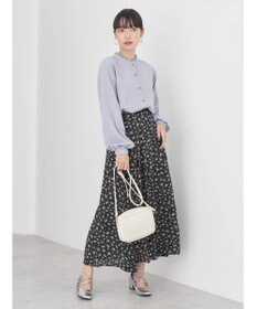 earth music&ecology キンモクセイ柄フレアスカート