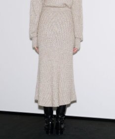 JOSEPH ファジーケーブル　フレアスカート