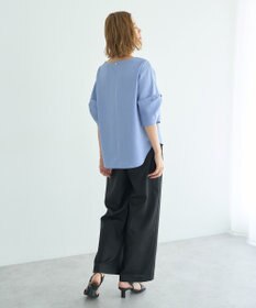 YECCA VECCA リネンライクシャイニーツイルパンツ