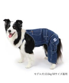 Lee デニム 白ステッチ オーバーオール 【中型犬】【大型犬】 / PET