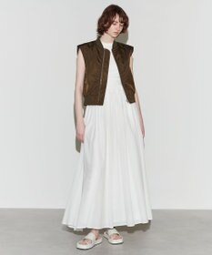 NAVE 【Nave　洗える】リサイクルツイル ノースリーブブルゾン