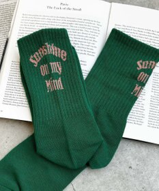 WEGO バックロゴリブソックス