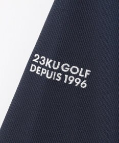 23区GOLF 【MEN】ミニワッフル長袖ポロ