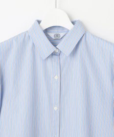J.PRESS LADIES 【洗える】Betterコットンポリエステル ストライプ シャツカラーブラウス