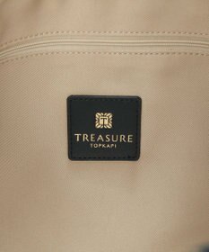 TOPKAPI 【TREASURE TOPKAPI】【アップデート】マイルドサテン スカーフ柄 巾着 ショルダートートバッグ