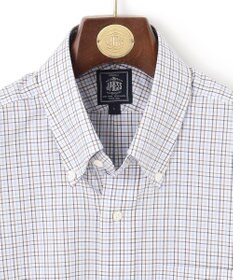 J.PRESS MEN 【EXTRA COMFORT / 形態安定・ストレッチ・抗菌防臭・速乾】ピンオックス サマーチェック 半袖シャツ/B.D.
