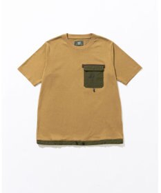 JOSEPH ABBOUD MOUNTAIN 【CREA掲載・テーム ヤルヴィモチーフ・サスティナブル】ビオグレース天竺ｘリップストップTシャツ