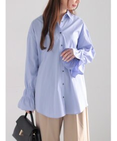 Te chichi ピンタックフレアカフスシャツ