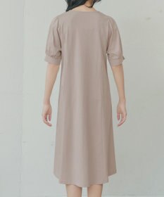 Tiaclasse 【おのののかさん着用】「サマケア」パフスリーブAラインワンピース