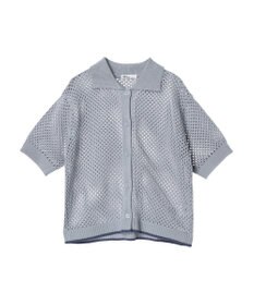 CRAFT STANDARD BOUTIQUE 配色メッシュニットカーディガン