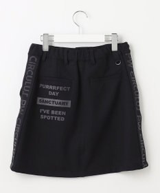 PW CIRCULUS 【WOMEN】【洗える/帯電防止/ストレッチ】ロゴ サイドライン スカート