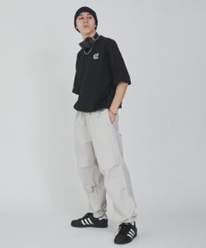 WEGO 【ウエストゴム/撥水/洗濯機可】ナイロンイージーパンツ