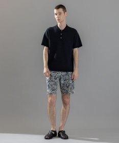 JOSEPH HOMME 【洗える】ジオメトリックボーダー　ポロニット