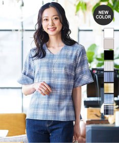 Tiaclasse 【洗える】ゆったりシルエットの幅広カフスブラウス