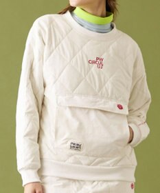PW CIRCULUS 【裏地付き/防寒】【WOMEN】キルティングスエットプルオーバー