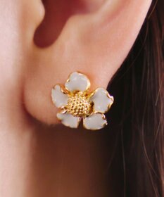 Tiaclasse カラーフラワーピアス