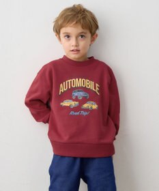 ANY KIDS 車プリント 裏毛トレーナー