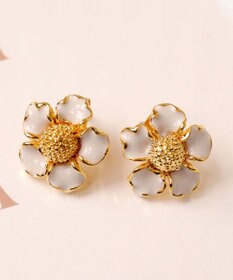 Tiaclasse カラーフラワーピアス