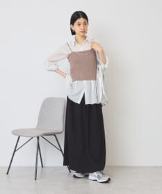 AMERICAN HOLIC ウエストタックシアーストライプシャツ
