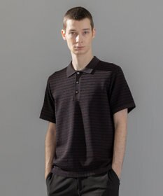 JOSEPH HOMME 【洗える】ジオメトリックボーダー　ポロニット