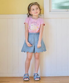 ANY KIDS 裾 スカラップ ショートパンツ