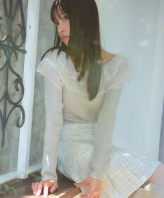 Feroux 襟フリル ニット