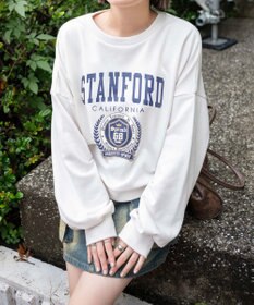 WEGO カレッジプリントスウェット