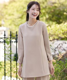 Tiaclasse 【3WAY・ストレッチジョーゼット】付け襟チュニック