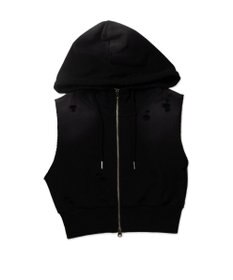 WEGO ヴィンテージウォッシュWジップN／Sパーカー