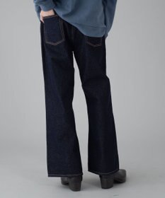 WEGO 【ユニセックス着用ITEM/ウエスト調整可】フレアデニムパンツ