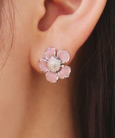 Tiaclasse カラーフラワーピアス