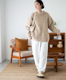 WEGO モヘアライクBIGプルオーバー