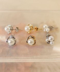 Tiaclasse 【5TYPEアソートデザイン・金属アレルギー対応】パールイヤリング・ピアス