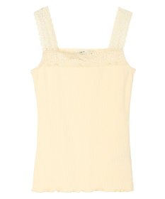 earth music&ecology レーススクエアキャミソール